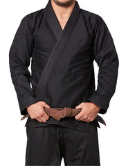 Martial Sports Essential Kids Brazilian Jiu Jitsu Gi Uniform – Black – Free Belt