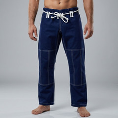 Navy BJJ Pants Jiu Jitsu Gi Martial Arts Grappling Training Trousers Ripstop