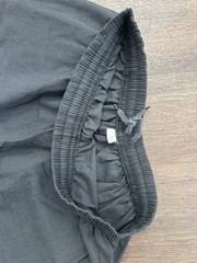 Martial Arts Training Pants Black Red Embroidery Drawstring Size 7-8 Used_ LOT 2