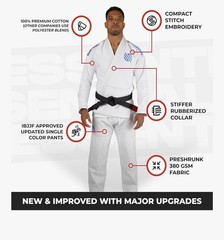 Sanabul Essential BJJ Gi Men, Brazilian Jiu Jitsu Lightweight, Preshrunk Sz A0