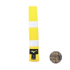 Mizuno Judo Belt Yellow Cotton Twill Weave Size 5 New Colored Martial Arts