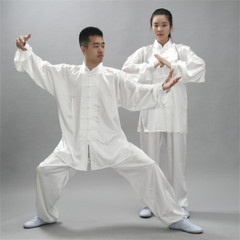 Chinese Kung Fu Uniform Martial Arts Wushu Taiji Suit Milk Silk Unisex Costume