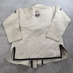 Fuji Sekai BJJ Gi Kimono Jacket White Mens A1 Brazilian Jiu Jitsu Embroidered