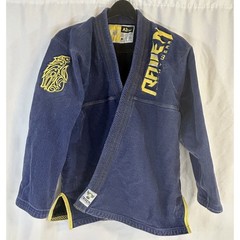 Raven Fightwear Kimono Jacket Wolf Interior Size A3 Tall Blue