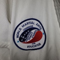 RARE Vintage Jhoon Rhee Taekwondo Top World Martial Arts Congress Patch Gi