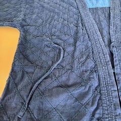 Japanese Kendo Gi Jacket Kozuchi Showa Retro Navy Sashiko Practice Wear