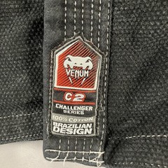 Venum C2 Challenger Series Youth BJJ Jiu Jitsu Gi Jacket Black Red 100% Cotton