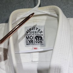 Moya Brand A1 White BJJ Gi Jiu Jitsu Kimono Uniform Jacket Pants Belt Adult Set
