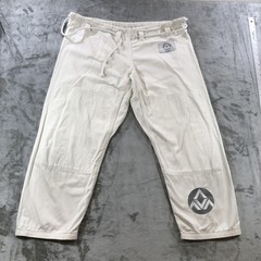 Alavanca BJJ Gi Pants Mens A3 Large White Jiu Jitsu Uniform Training Trousers