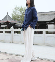Women Cotton line Tai Chi Suit Kung Fu Uniform Morning Exercise martial arts Set