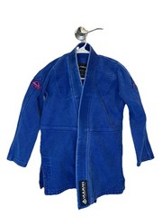 GI Vulkan Size M3 Jiu jitsu Kids Unisex Blue Cotton