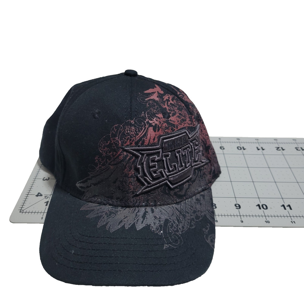 ELITE MMA Hat Tex Flex Fitted Men’s black/Red NWOT Fighting Martial Arts