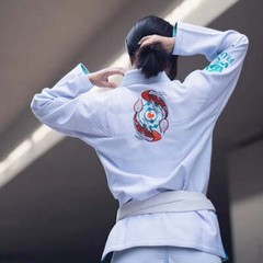 Fluory Grappling Kio Fish BJJ Gi White
