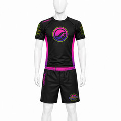 Shoyoroll Batch 143 Malibu BJJ Rashguard Shorts MMA Grappling Set