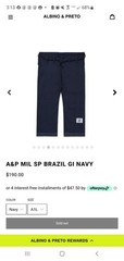 Albino and Preto Mil-Spec Brasil Navy A1L BJJ Jiu Jitsu Uniform Kimono GI
