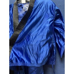 Shiny Blue Long Sleeve Gi Century Martial Arts Child 1 See Pics Measurements