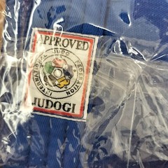 Kusakura Judo gi uniform blue Jacket Top & Pants JNEX IJF model from japan