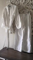 CENTURY White Karate Gi Uniform Set Jacket Pants & Belt Adult Unisex Size 3
