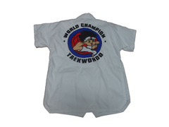 TIGER CLAW BLACKBELT CLUB SIZE 000 WORLD CHAMPION TAE KWON DO KIDS UNIFORM ~