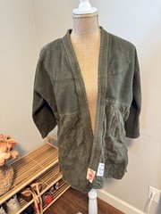 Rework Upcycled by BRUT Green Judo Gi Jacket Top Adult Unisex Size 2