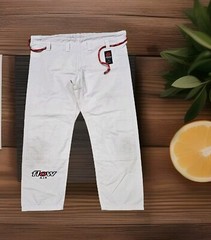 Flow Kimono Air White 100% Cotton BJJ JIU-JITSU GI Top Bottom A1L