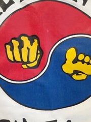 Kids Youth Vintage TAE KWON DO Gi w/ USA Patch – Childs Size 00 SUN USA Made
