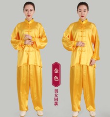 Chinese Kung Fu Tai Chi Silk Uniform Martial Arts Wushu Wing Chun Sets Unisex