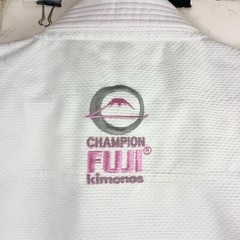 Fuji Champion Kimono W1 Jiu-Jitsu Gi Jacket Embroidered Cherry Blossom Cancer