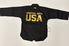 FILA V-Neck Taekwondo 2 Piece Martial Arts Gi Unisex Youth Size 120
