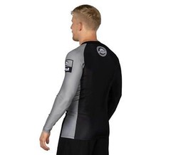 Fuji Mount MMA BJJ Jiu-Jitsu LongSleeve Long Sleeve LS Rashguard – Grey