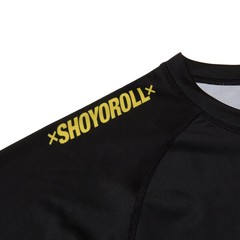 Shoyoroll Brazil Kimono V1 Rash Guard LS And V1 Fitted Shorts (Black)