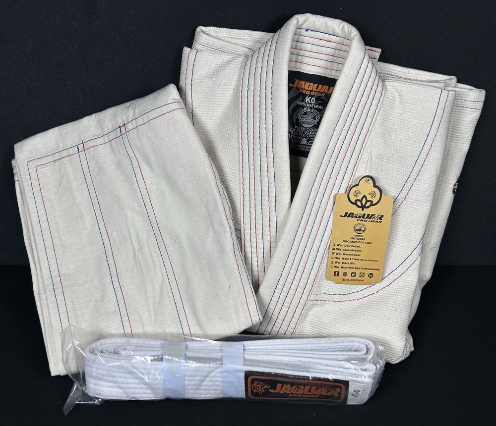 Jaguar Organo BJJ Gi Organic Cotton IBJJF Compliant Kids Size K0