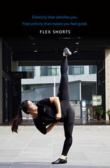 MOOTO Flex Shorts (Half-length Black Pants) Sports Team Training Wear Uniform