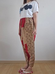 Repurposed Vintage Fabric: Handmade Judo Uniform And Banner, Persimmon-Dyed