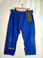 Break Point Brazilian Jiu-Jitsu Gi Pants Men’s 38 Blue Embroidered Drawstring