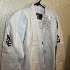 Gracie Academy Jiu Jitsu Official GI Weave MMA Uniform Set Kimono Pants 6/190