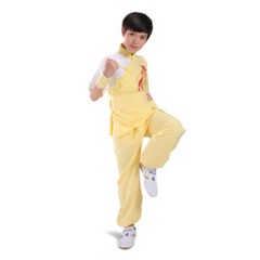 Kids Adults Chinese Kung Fu Tai Chi Uniform Martial Arts Suit Dragon Embroidery