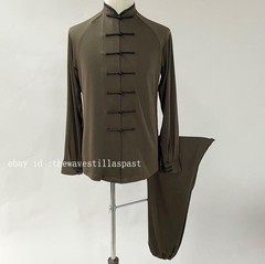 Women Men Tang Kung Fu Suit Outfits Silk Martial Arts Uniform Yoga Tai Chi Sets