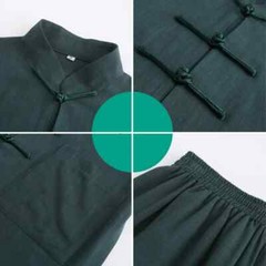 Linen And Cotton Martial Art Uniform Tai Chi Clothes Kung Fu Training Clothes