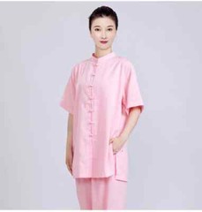 Short Sleeve Kung Fu Shirts Wing Chun Sport Tops Martial Arts Taichi Uniform