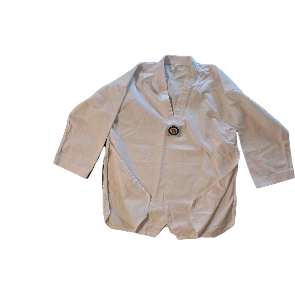 TAEKWONDO APPROVED GI WHITE UNIFORM ADULT UNISEX 5/190 NEW WITHOUT TAG