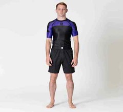 Fuji Sports IBJJF Ranked BJJ Jiu Jitsu Short Sleeve SS Rashguard – Purple