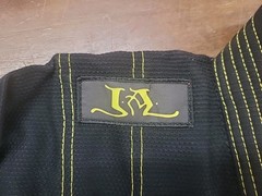Shoyoroll Gi Black Jiu-Jitsu Kimono Karate Kung Fu Uniform Pants Snake Size A-2