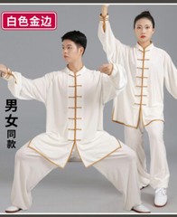 Women Men Martial Arts Uniform Yoga Tai Chi Sets Tang Kung Fu Suit Outfit Thicke
