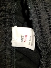Kids Karate Pants NEW Size 1 Black w/Red Stripes. Elastic Waist w/ Drawstring