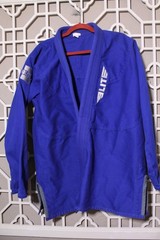 Elite Sports Blue BJJ Gi A4 Top & Pants Set Blue w/Belt Brazilian Jiu Jitsu Judo