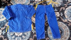 GSG Competition Fight Wear Brazilian Jiu Jitsu GI Kids Size M1 Blue