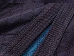 indigo dyed navy blue double layer Japanese Kendo gi Kendogi 100% Cotton