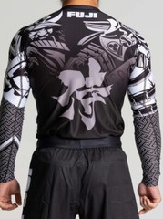 Fuji MMA BJJ Jiu Jitsu Long Sleeve LS Rashguard Rash Guard – Musashi Black/White