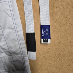 JAYEFO BRAZILIAN JIU JITSU GI PANTS With Belt White Blue A-1